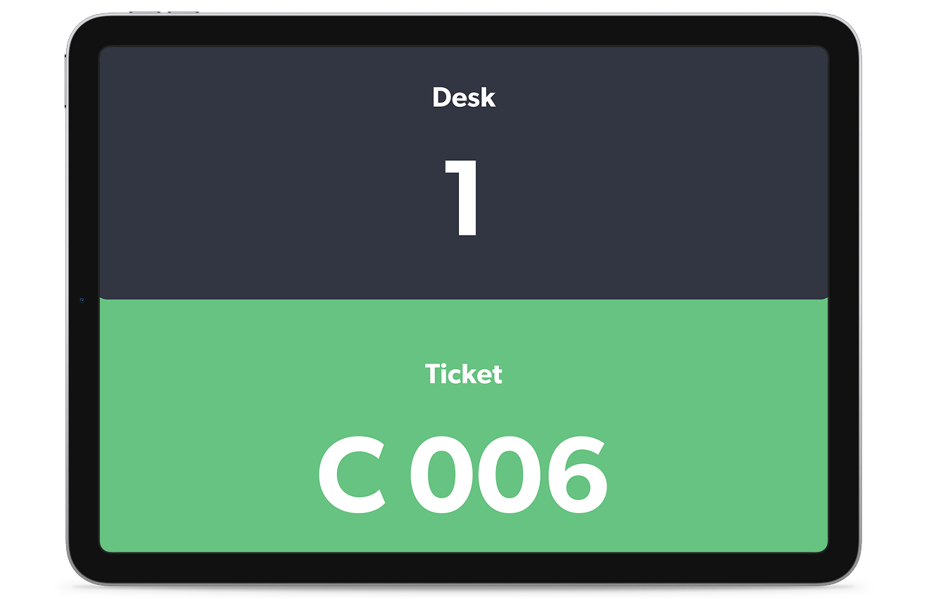 Agent desk display tablet