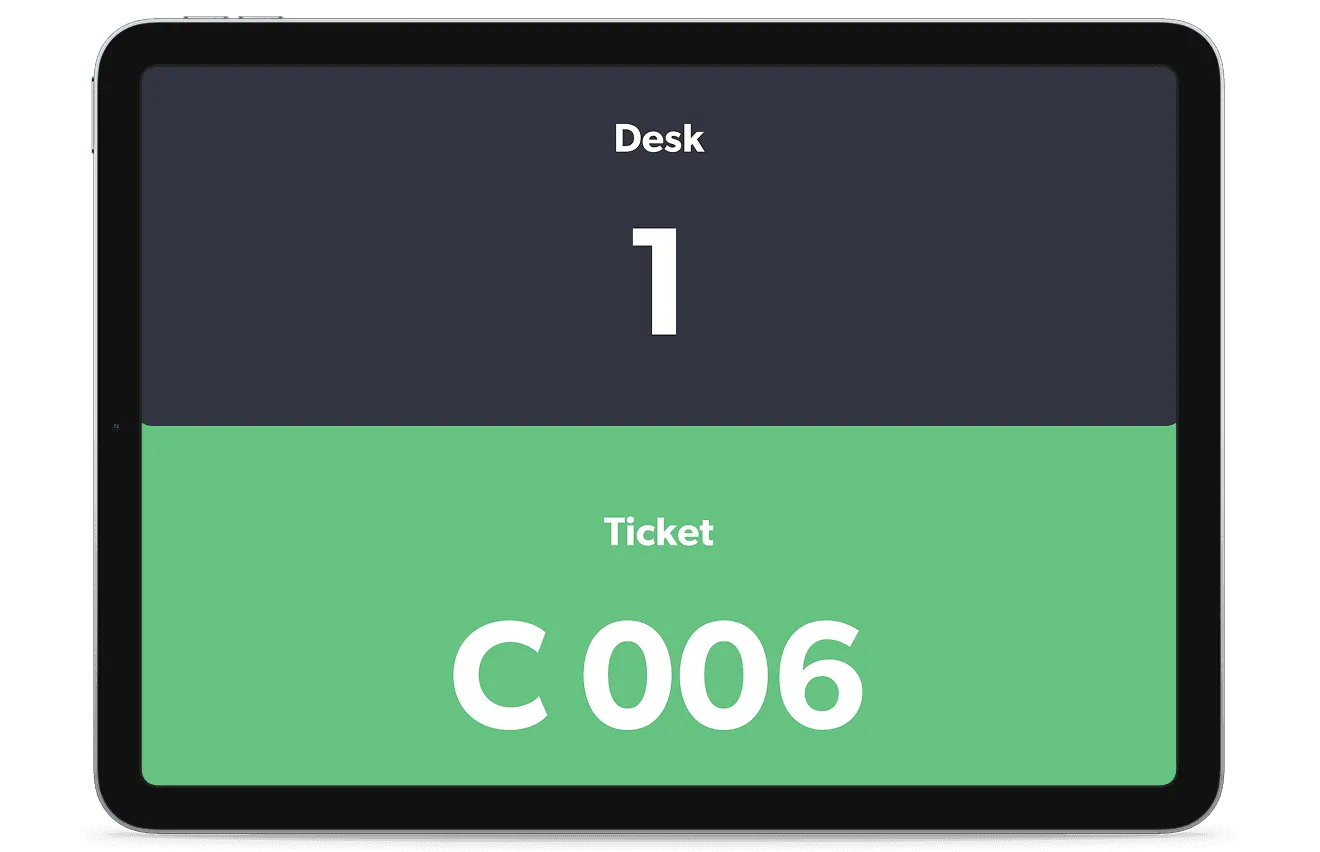 Agent desk display tablet